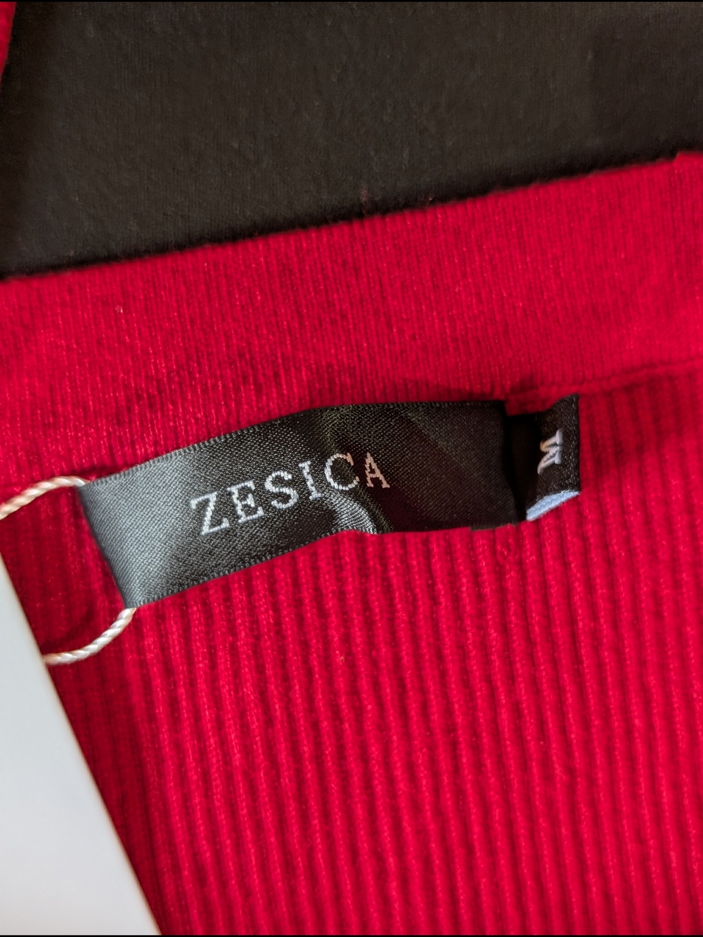 ZESICA‎ Red One Shoulder Bodycon Midi Dress Sleeveless Slit Size M - Picture 5 of 9